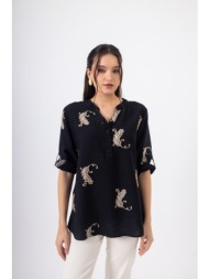 μπλούζα/πουκαμίσα με κέντημα open