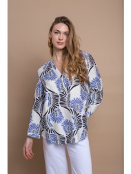 πουκαμίσα εμπριμέ loose fit open