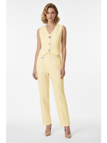 παντελόνι φάκελος με δαντέλα και στρας dejavu