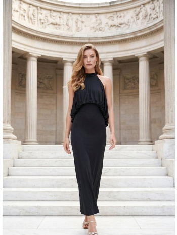 maxi φόρεμα με draped top & halter λαιμόκοψη σε προσφορά