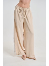 παντελόνι kellys wide leg με strass