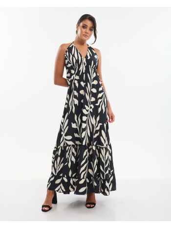 φόρεμα ble μακρύ εμπριμέ με tropical print σε προσφορά