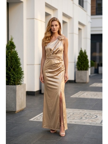 φόρεμα one shoulder με σκίσιμο σε προσφορά