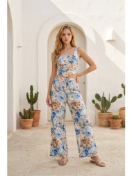σετ floral με crop top  ...