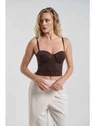 μπούστο corset με cups