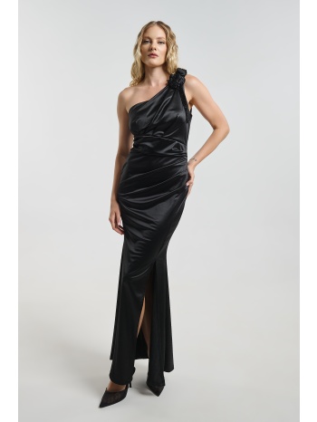 φόρεμα one shoulder με σκίσιμο σε προσφορά