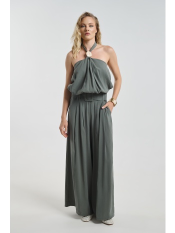 σετ τοπ με παντελόνα & ζώνη σε wide leg γραμμή σε προσφορά
