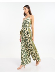 ολόσωμη φόρμα ble με tropical print & ζώνη