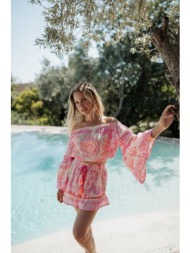 piti cuiti σετ με off shoulder crop top και shorts