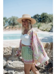piti cuiti floral σετ kimono και σορτς