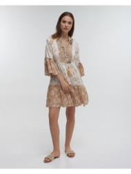 φόρεμα ble μίνι boho με κέντημα