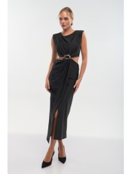 φόρεμα midi με cut-out  ...