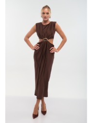 φόρεμα midi με cut-out  ...