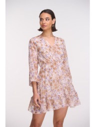 φόρεμα floral mini με βολάν