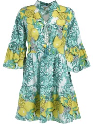 φόρεμα mini με λεμόνια ble resort collection