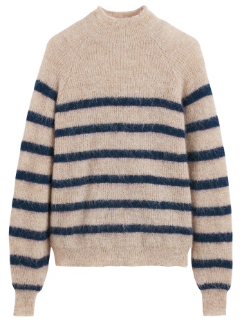 ριγέ πλεκτό με αλπακά στη σύνθεση