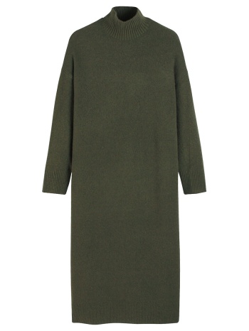 μακρυμάνικο μακρύ φόρεμα σε ίσια γραμμή