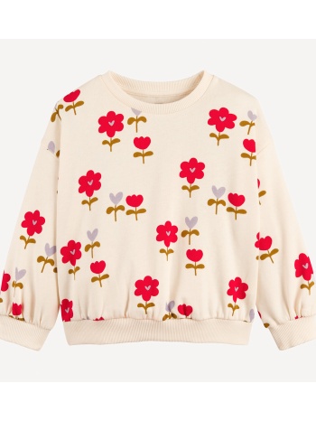 φούτερ με λουλουδένιο σχέδιο