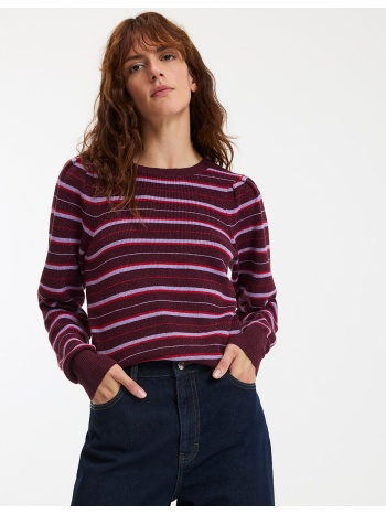 πουλόβερ με ρίγες με γυαλιστερό νήμα