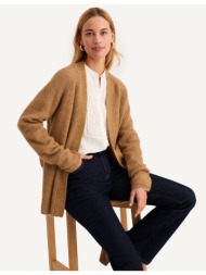 ζακέτα χωρίς κούμπωμα σε χοντρή πλέξη