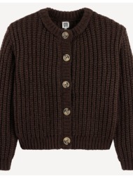 ζακέτα με στρογγυλή λαιμόκοψη