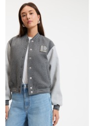 μπουφάν bomber με κέντημα