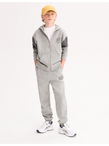 φανελένιο σύνολο φούτερ και παντελόνι φόρμας