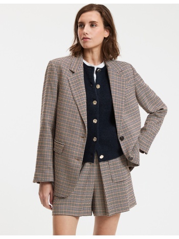 σακάκι με ίσια γραμμή και καρό σχέδιο σε προσφορά
