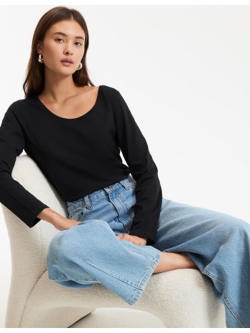 t-shirt από οργανικό βαμβάκι με μακριά μανίκια