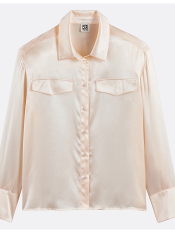 μεταξωτό πουκάμισο με μακριά μανίκια