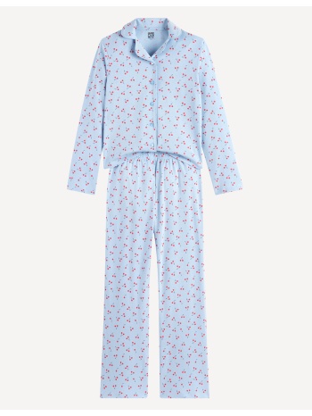 πιτζάμες με εκτυπωμένο σχέδιο από βαμβακερό τζέρσεϊ