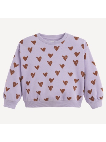 φούτερ με εκτύπωση καρδιών