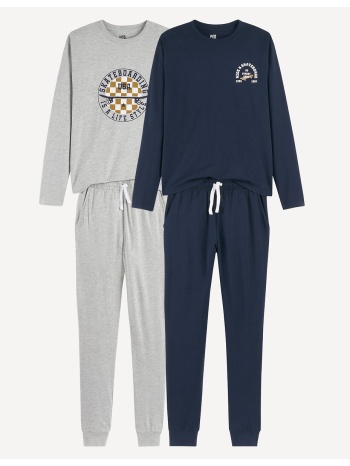 σετ 2 πιτζάμες από βαμβακερό τζέρσεϋ