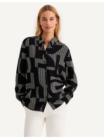 πουκάμισο με γραφικό σχέδιο και μακριά μανίκια σε προσφορά