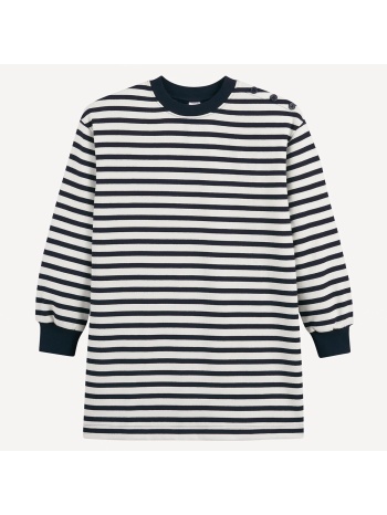 φόρεμα φούτερ μακρυμάνικο με ρίγες