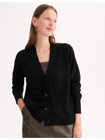 ζακέτα από κασμίρι με κουμπιά και λαιμό v