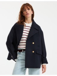 κοντό παλτό από μικτό μαλλί