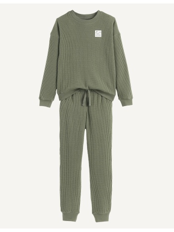 πιτζάμα με κυψελωτό μοτίβο