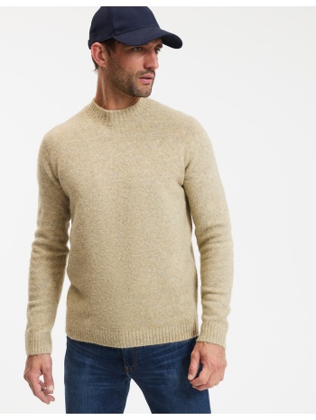 πουλόβερ με στρογγυλό λαιμό και αφράτη πλέξη