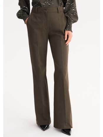 παντελόνι σε σιλουέτα bootcut από stretch βαμβάκι