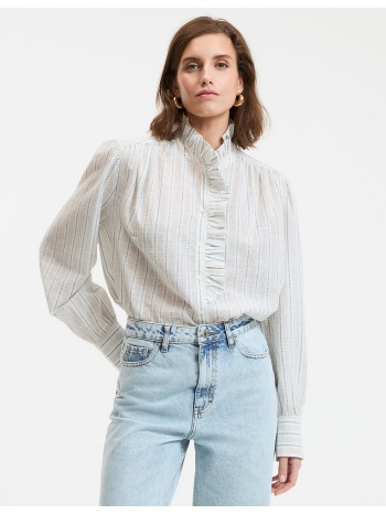 ριγέ πουκάμισο με βικτωριανό γιακά σε προσφορά