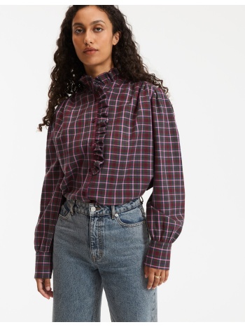 πουκάμισο με καρό σχέδιο και βικτωριανό γιακά – signature σε προσφορά