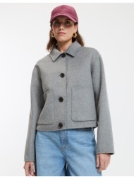 κοντό μαντό με κουμπωτό ...