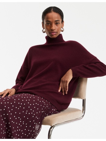 πουλόβερ με λαιμόκοψη col roule από λεπτό κασμίρι