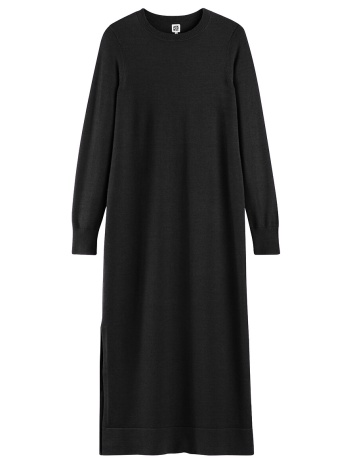 μακρύ ριχτό φόρεμα με μακριά μανίκια