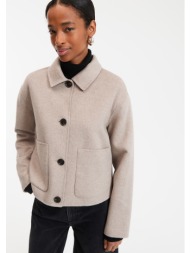 κοντό μαντό με κουμπωτό ...