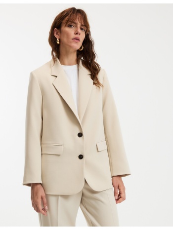 σακάκι ίσιας γραμμής με απλό κούμπωμα