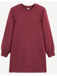 φόρεμα φούτερ με μακριά μανίκια