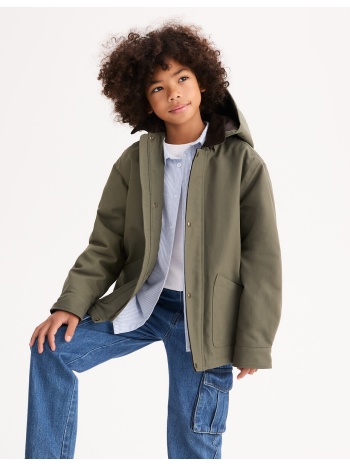 μπουφάν με αποσπώμενη κουκούλα