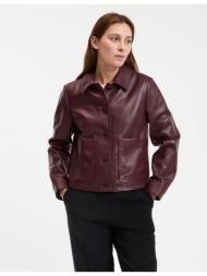 κοντό δερμάτινο μπουφάν